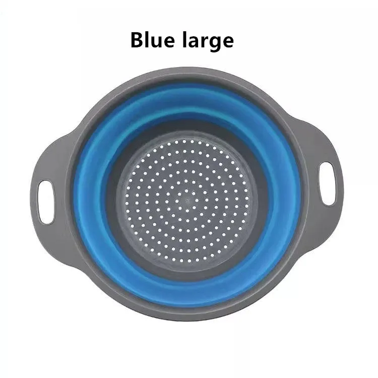 Silicone Round Collapsible Colander