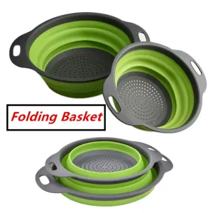 Silicone Round Collapsible Colander