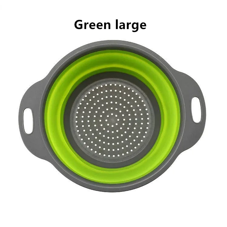 Silicone Round Collapsible Colander