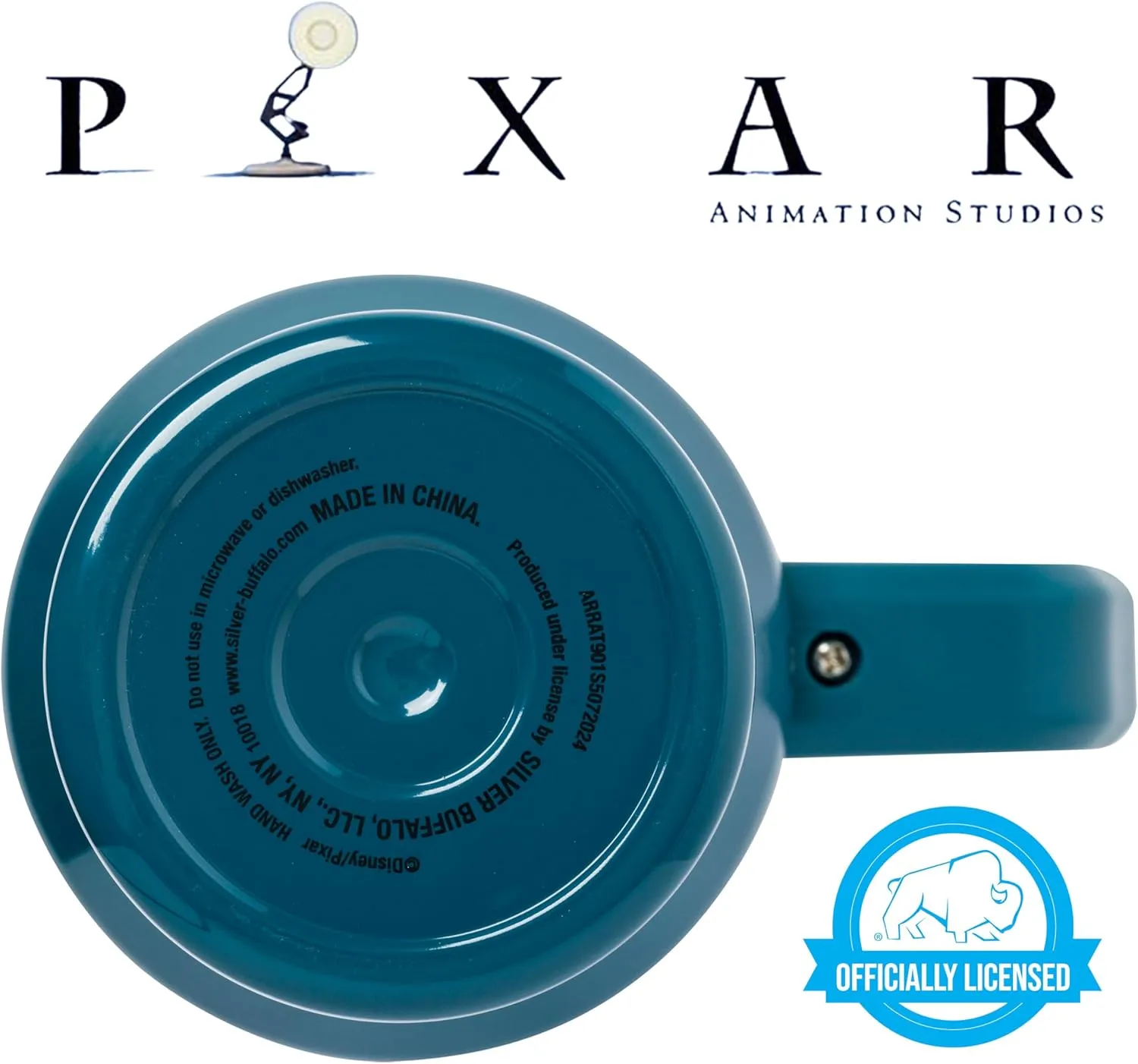 Silver Buffalo Disney Pixar Ratatouille Remy Let's Cook Together Stainless Steel Tumbler with Handle and Straw, Fits in Standard Cup Holder, 40 Ounces