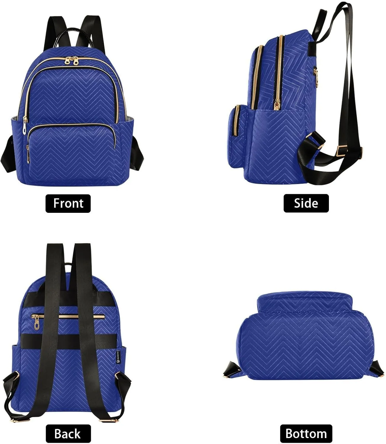 Sinestour Royal Blue Backpack Purse Lightweight Shoulder Bag Fashion Travel Backpack Handbags for Women Work Teenage Ladies
