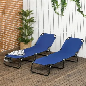 Single Beach Chair Outdoor Leisure Chair Folding Chair Camping Chair Reclining Chair Outdoor Scenery Chair, Suitable for Outdoor Camping