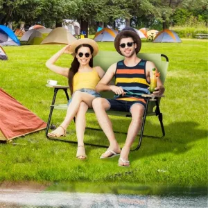 Single Beach Chair Outdoor Leisure Chair Folding Chair Camping Chair Reclining Chair Outdoor Scenery Chair, Suitable for Outdoor Camping