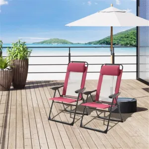 Single Beach Chair Outdoor Leisure Chair Folding Chair Camping Chair Reclining Chair Outdoor Scenery Chair, Suitable for Outdoor Camping
