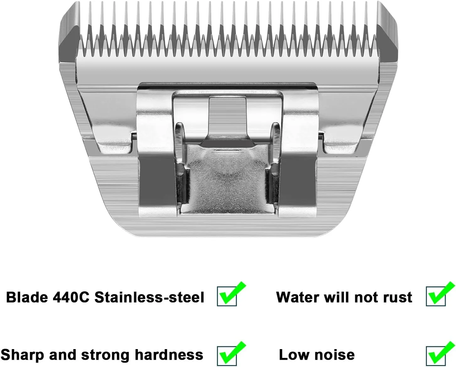 Size 30W 10W 7FW 5FW 4FW Wide Detachable Pet Dog Grooming Blades Kit,Compatible with Andis,Oster A5,Wahl km10 Clippers,5 Pack