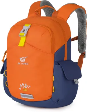 SKYSPER Kids Backpack 10L Toddler Backpack Travel Daypack for Preschool and Kindergarten(Orange)