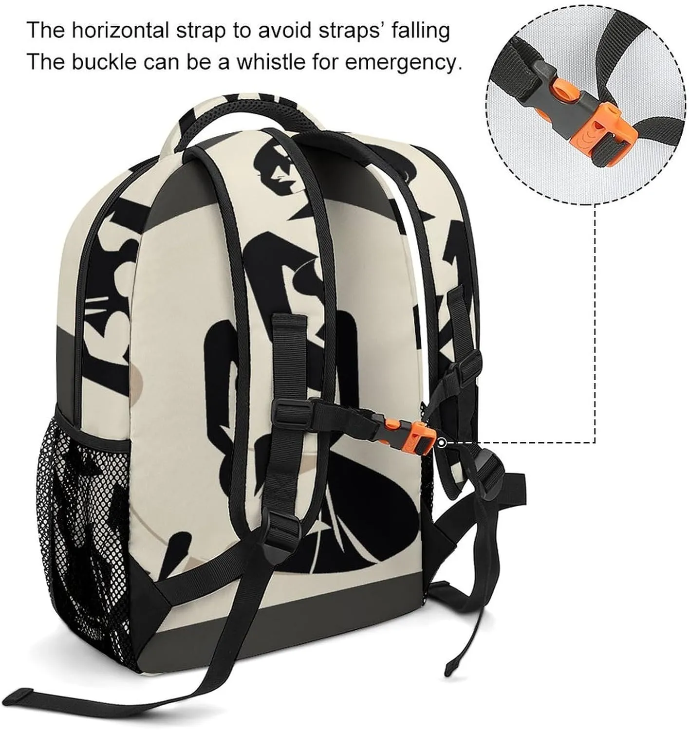 Small Backpacks Personalized Elegant Illustration Printing Travel Bag Lightweight Travel Backpack For Women Men