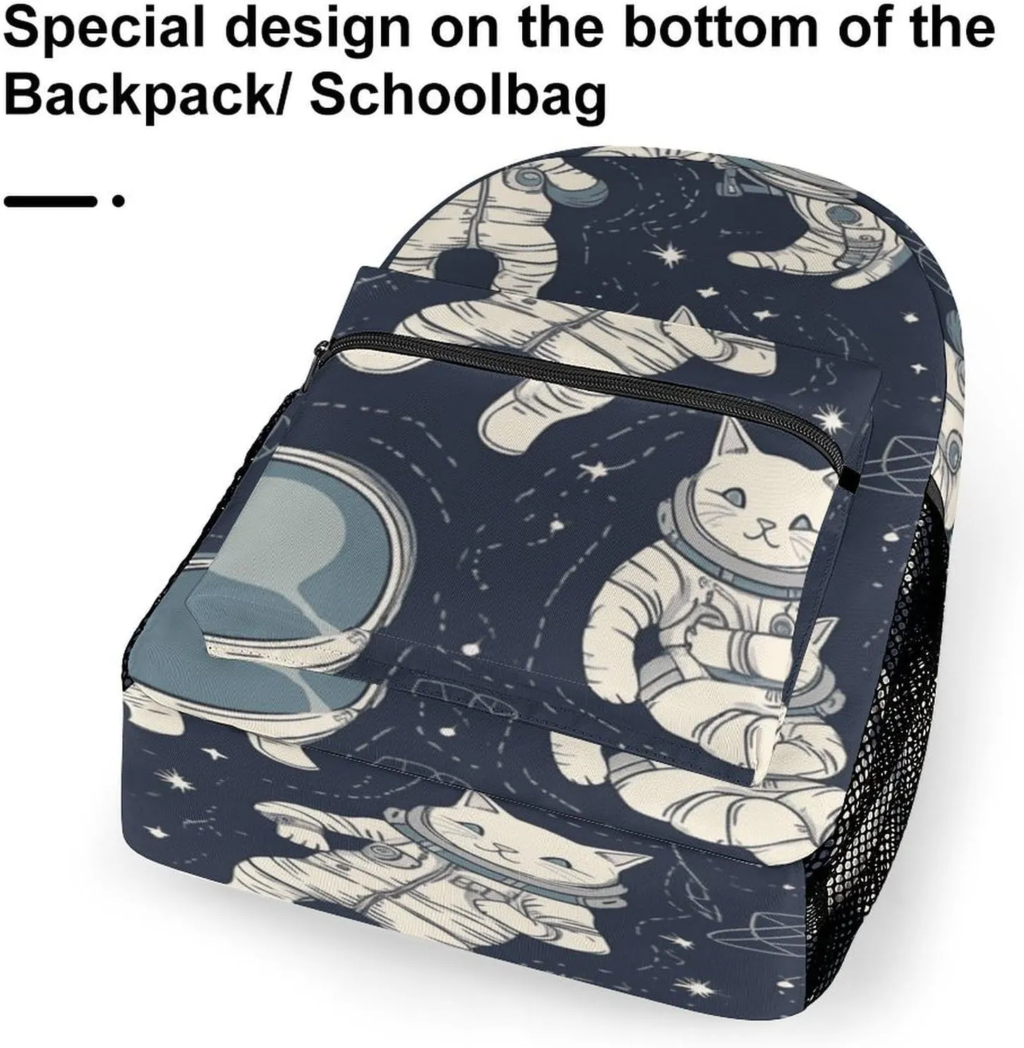Small Backpacks Personalized Fun Astronaut Printing Travel Bag Lightweight Travel Backpack For Women Men