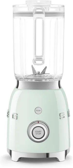 SMEG BLF03 Retro Style Blender – 600W Countertop Blender with 48 oz BPA-Free Jug, 3 Speeds   Pulse, Ice Crush & Smoothie Functions – 50s-Inspired Design-Pastel Green