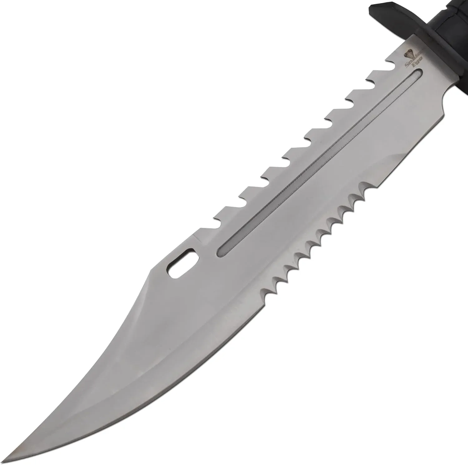 Snake Eye Tactical Fix Blade Rambo Style Survival Hunting Outdoor Knife With Nylon Sheath (Black)