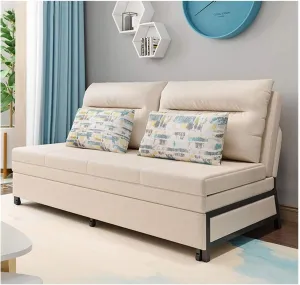Sofa Bed, Small Room Apartment Folding Guest Bed, Dual-Purpose Telescopic Folding Sofa Bed, Recliner Couch Soft Futon Chaise, Couch Bed Sofa Pull Out for Kids (Size : 45in) ()
