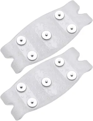 SOIMISS 2pcs - Ice Grippers for Shoes Crampon Spikes for Hiking Climbing Lightweight Snowfield Shoe Excellent Elasticity Fits Footwear
