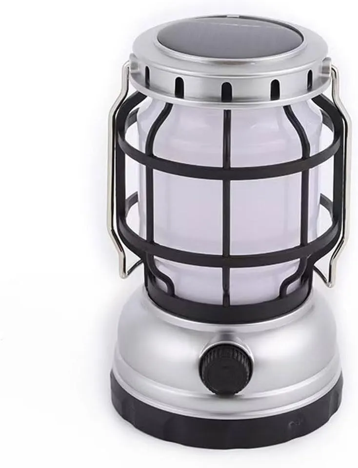 Solar Powered Outdoor Portable Rechargeable Camping Lights Tent Lights Hand-held Lights Emergency Lights Reading Lights Flashlights Suitable for Backpacks and Hiking Trips