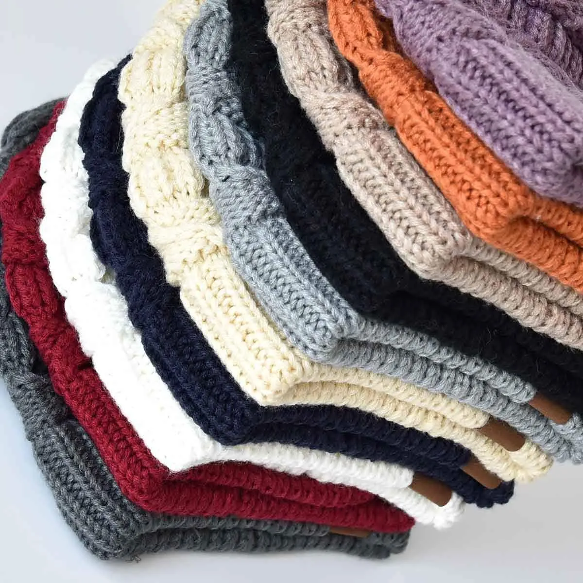 Somaler Knit Beanie Hat for Women Oversize Chunky Winter Slouchy Beanie Hats Ski Cap