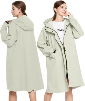 SOPPY Raincoat for Women Ladies Lightweight Long Waterproof Coat Rain Jackets