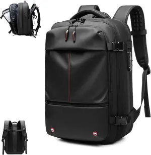Space Vac Pro Backpack, Vacuum Backpack Travel with Pump, 60l Large-Capacity Travel Expandable with Compression (Black)