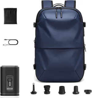 Space Vac Pro Vacuum Backpack Travel Bag,Voyagevac Vacuum Air Seal Compression Travel Expandable Backpack (Blue)