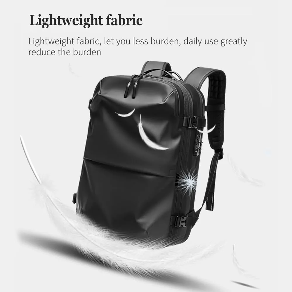Spacevac Pro Backpack, Air Vacpack Backpack with Vacuum Seal Compression, 60L Expandable Easy Vac Travel Bag with Pump (Prestige-Blue, 60L)