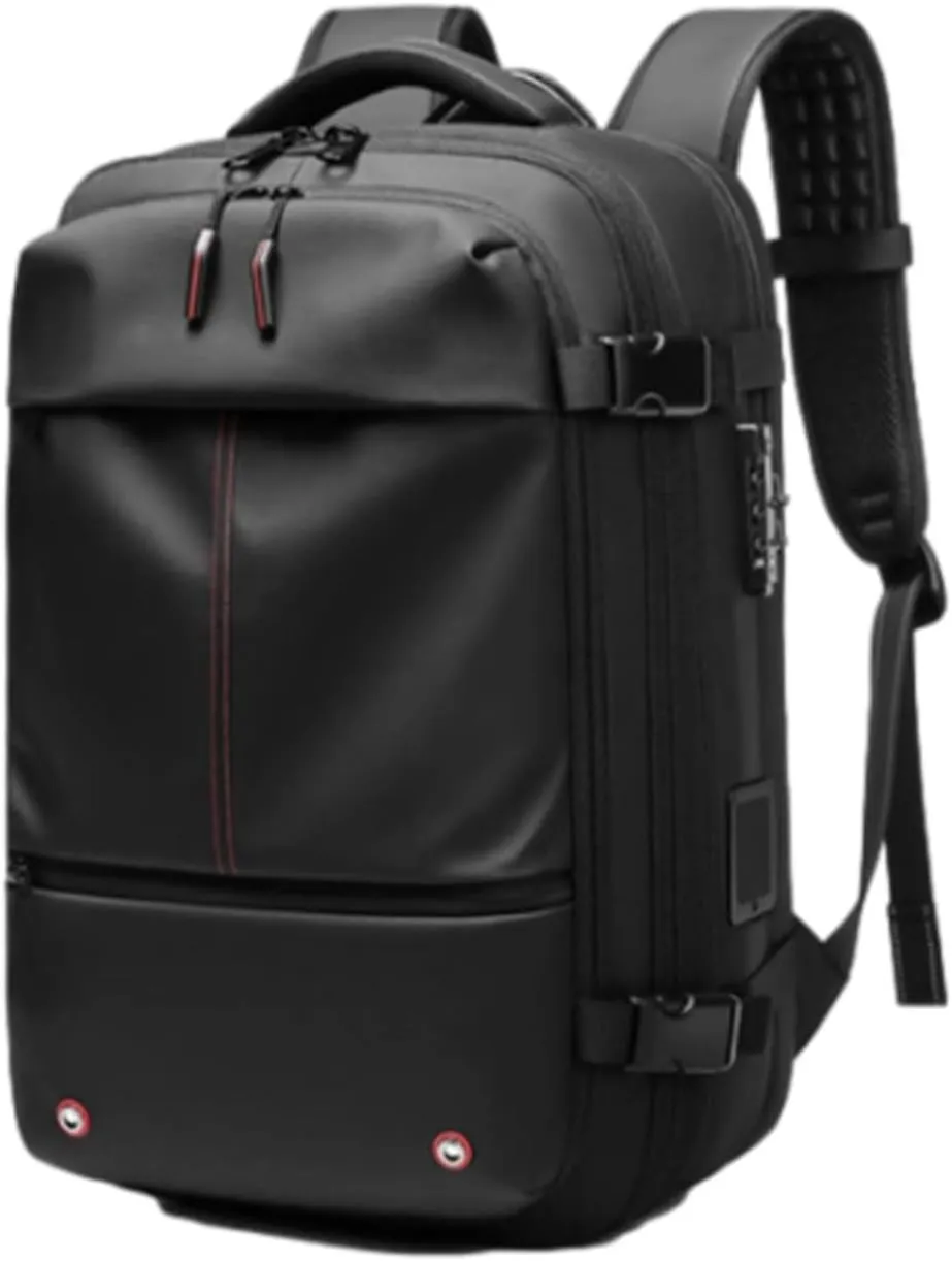Spacevac Pro Backpack, Space Vac Pro Backpack, 60l Expandable Vacuum Compression Backpacks for Airplane Carry on Size (Black-A)