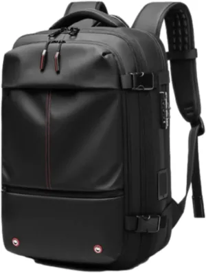 Spacevac Pro Backpack, Space Vac Pro Backpack, 60l Expandable Vacuum Compression Backpacks for Airplane Carry on Size (Black-A)