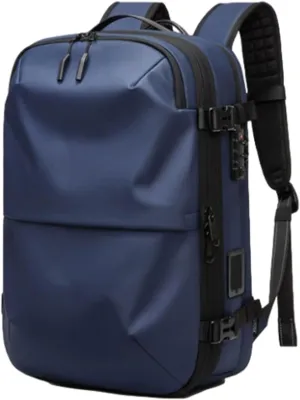 Spacevac Pro Backpack, Space Vac Pro Backpack, 60l Expandable Vacuum Compression Backpacks for Airplane Carry on Size (Blue-B)