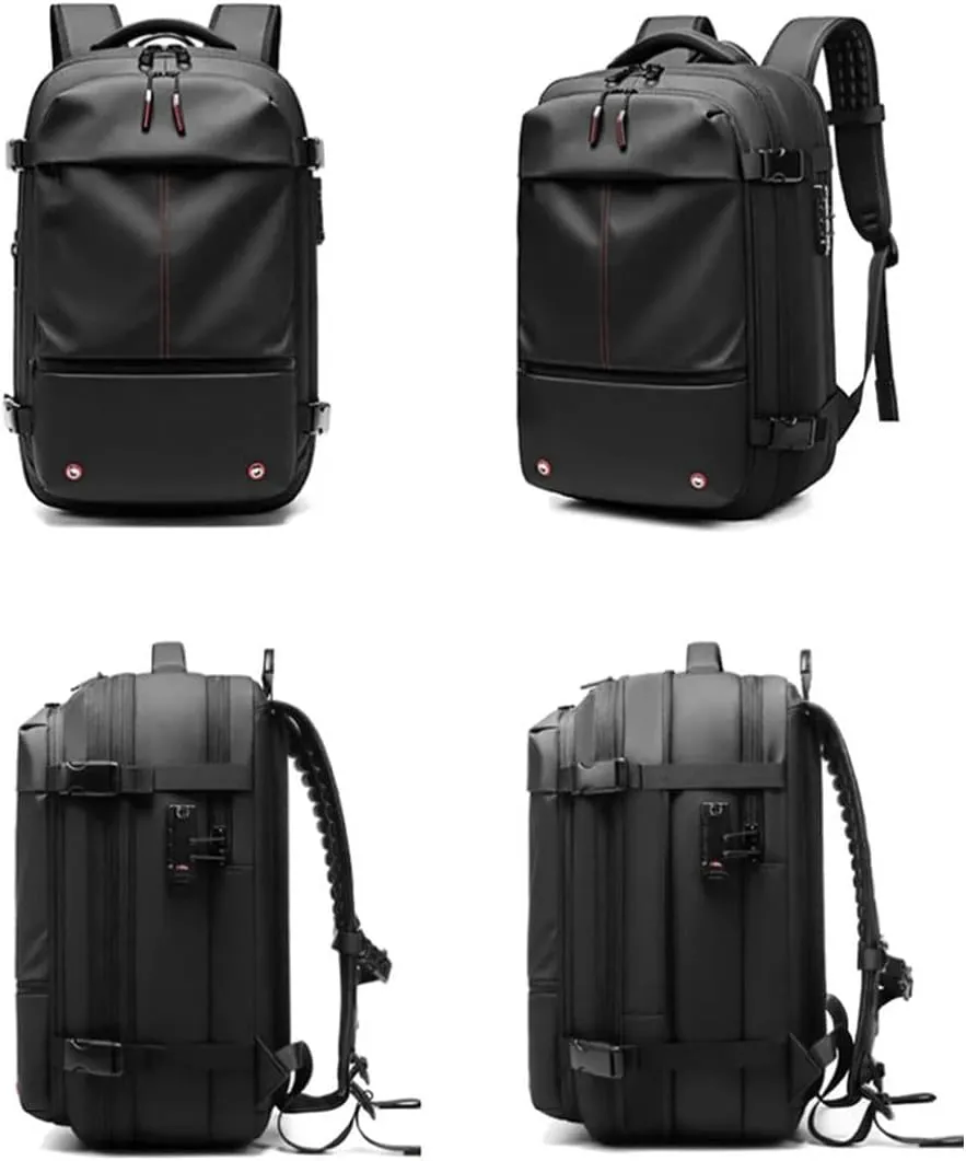 Spacevac Pro Backpack, Space Vac Pro Vacuum Compression Travel Backpack, Multifunctional Expandable Large Capacity Travel Backpack with Pump (Black Vacuum Pump)