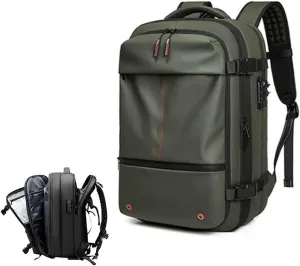 Spacevac Pro Backpack, Spacevac Backpack with Pump, Vacuum Compression 60 Liters Expandable Travel Backpacks(Green, no pump)