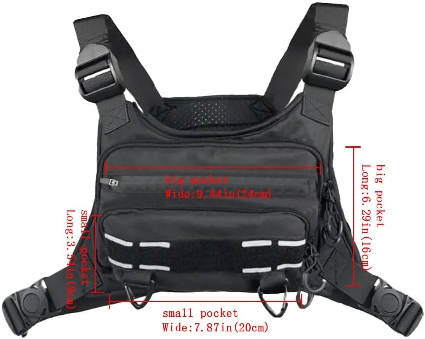 Sports Backpack for Running, Cycling, Fitness, Large Capacity, Lightweight, Adjustable (Black)
