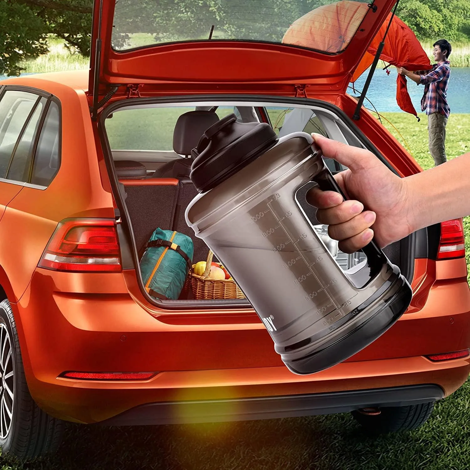 Sports Water Bottle Large 2.5L BPA-Free Drinking Big Jug