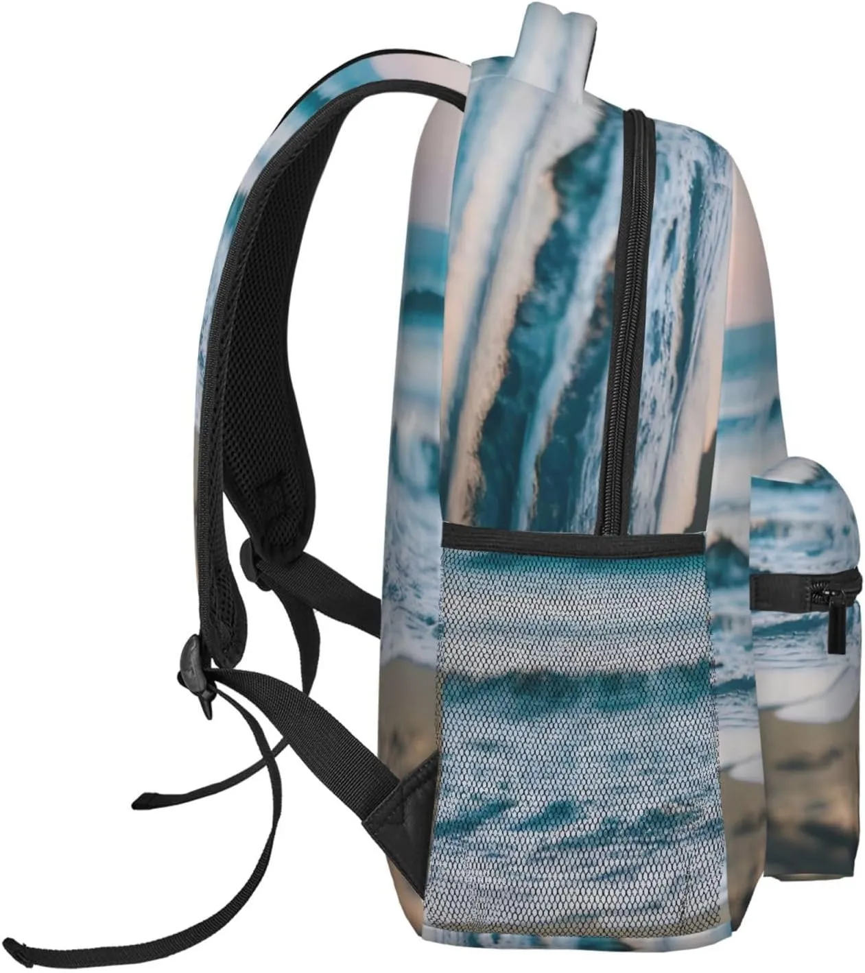 SSIMOO Beach And Sea Leisure Lightweight Double-Shoulder Backpack,Simple Canvas, And Spacious Design