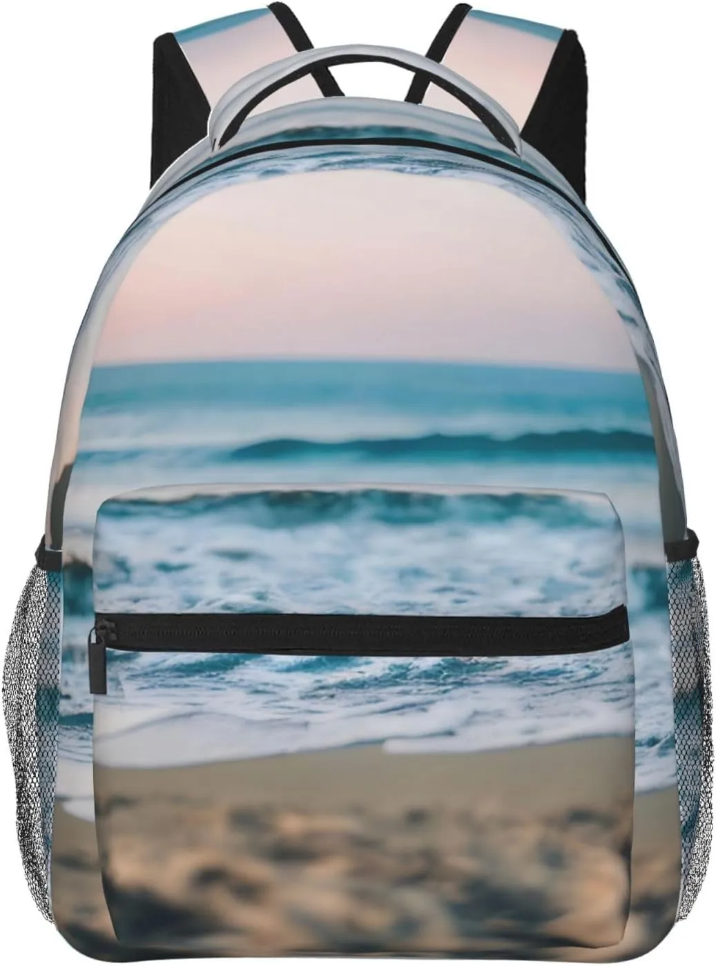 SSIMOO Beach And Sea Leisure Lightweight Double-Shoulder Backpack,Simple Canvas, And Spacious Design