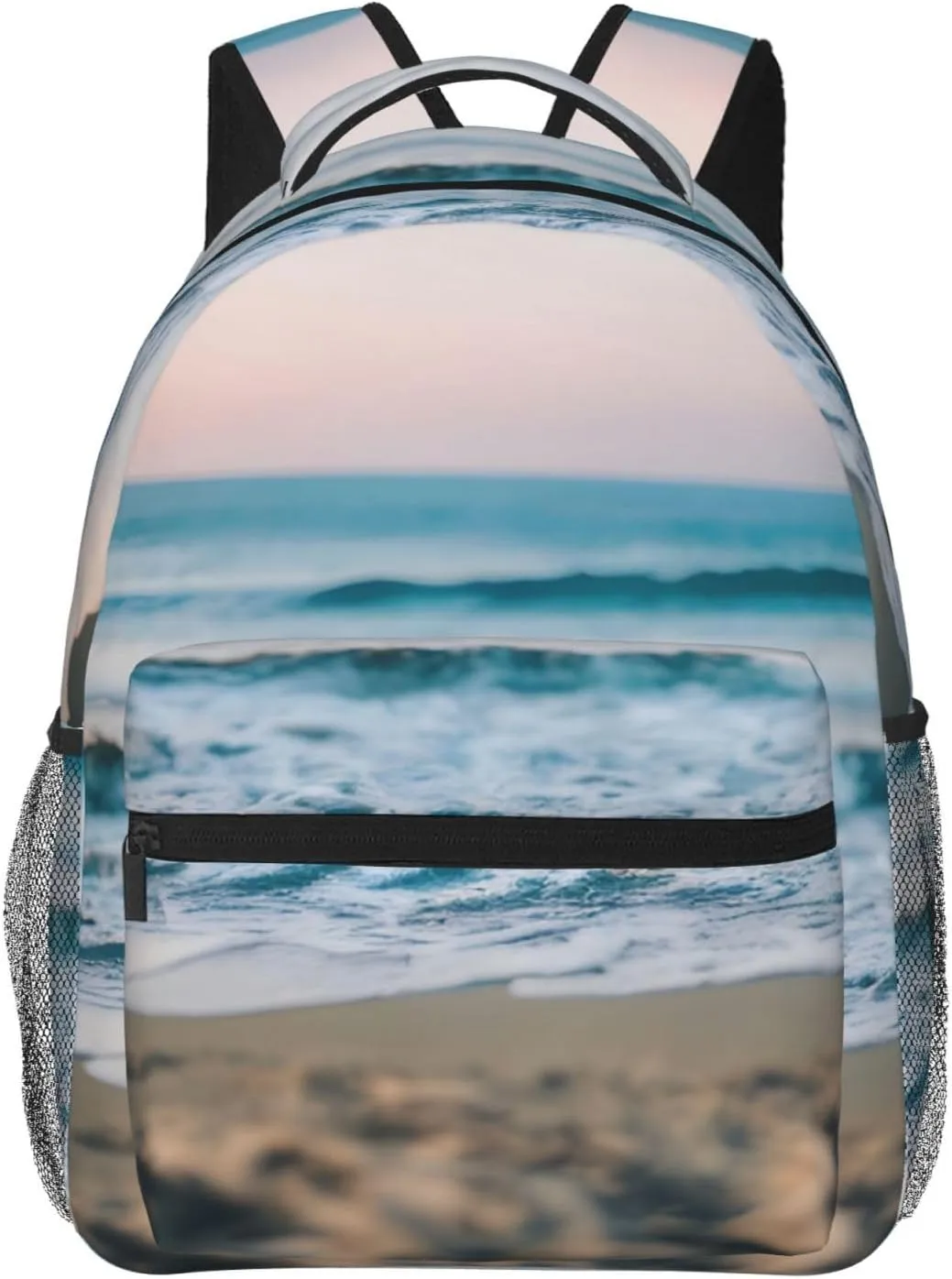 SSIMOO Beach And Sea Leisure Lightweight Double-Shoulder Backpack,Simple Canvas, And Spacious Design