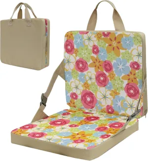 Stadium Seat Foldable,Multifunctional Stadium Chairs - Stadium Seats with Back Support, Lightweight Bleacher Seats, Padded Camping Chairs for Sports Events