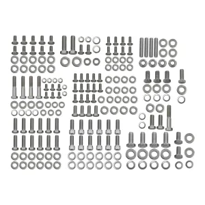 Stainless Steel Engine Bolt Kit 211 pcs Bolts Nuts Washers for SBC Chevy 265 283 302 305 307 327 350 400 Silver