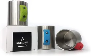Stainless Steel Rock Climbing Mug (Blue)