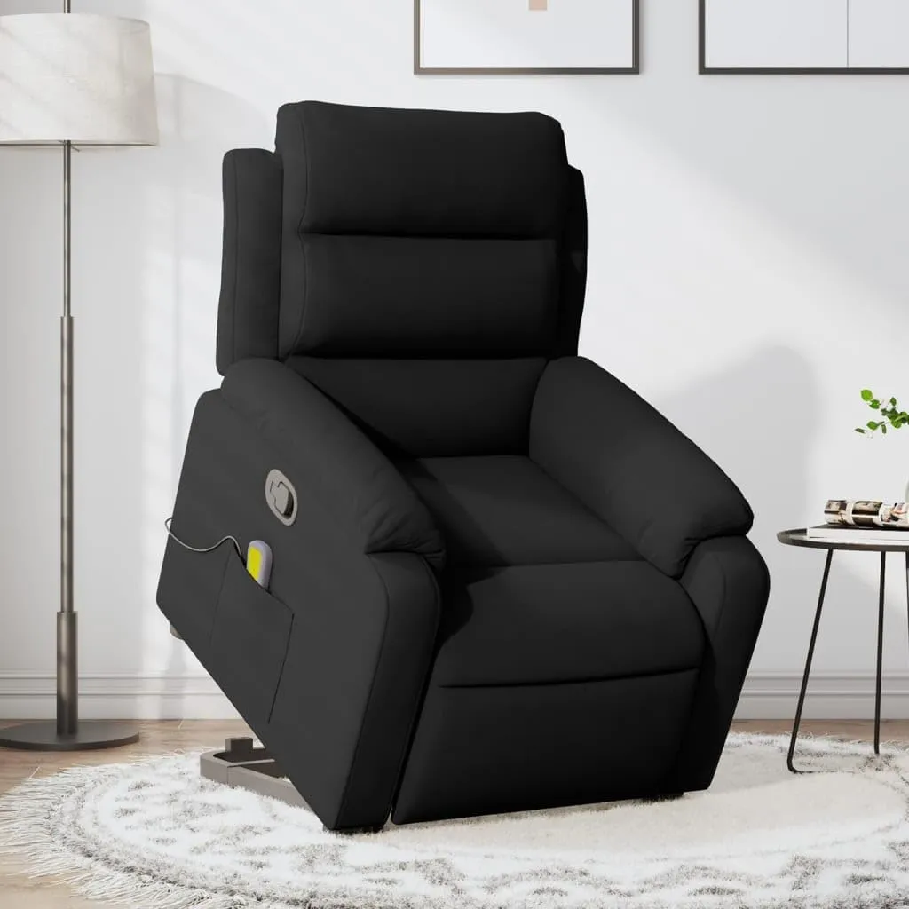 Stand up Massage Recliner Chair Black VelvetLounge Chair Comfy Chair Living Room Chair Suitable for Decks, Living Rooms, and patios.