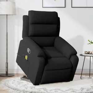 Stand up Massage Recliner Chair Black VelvetLounge Chair Comfy Chair Living Room Chair Suitable for Decks, Living Rooms, and patios.