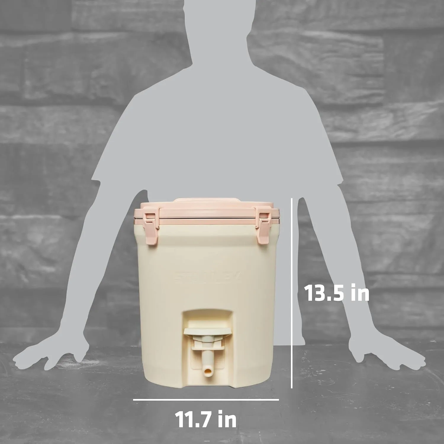 STANLEY Adventure 2 Gallon Fast Flow Water Jug, Ice Water Dispenser, Insulated Beverage Cooler with Easy Pour Spigot and Latched Foam Lid