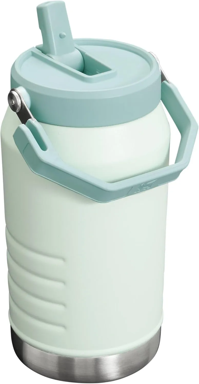 Stanley IceFlow Flip Straw Jug with Handle 64 oz| Twist On Lid and Flip Up Straw | Leak Resistant for Travel and Sports | Insulated Stainless Steel | BPA-Free | Mist