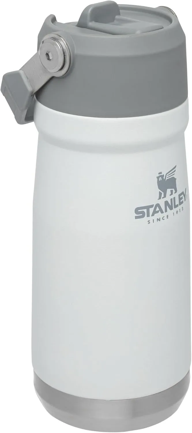 Stanley IceFlow Flip Straw Water Bottle 17 oz | Built-In Straw for Travel and Sports | Lightweight and Leak Resistant | Insulated Stainless Steel | BPA-Free | Polar