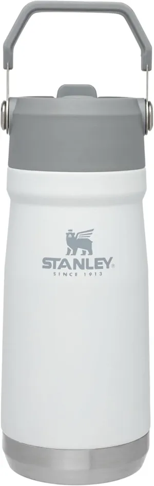 Stanley IceFlow Flip Straw Water Bottle 17 oz | Built-In Straw for Travel and Sports | Lightweight and Leak Resistant | Insulated Stainless Steel | BPA-Free | Polar