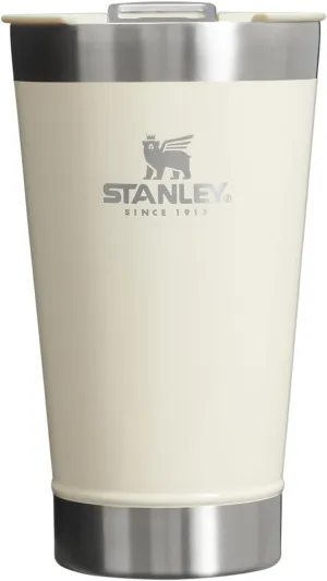 Stanley Stay-Chill Beer Pint 16 oz | Wide Mouth Lid | Built-In Bottle Opener | Beer Tumbler Cup | Insulated Stainless Steel Pint Glass | BPA-Free | Cream Gloss