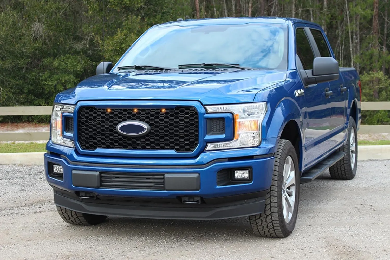 Starkey Products Raptor Style LED Grille Lights Kit (Amber) - Compatible with Ford F-150 (STX, Lariat SE) 2018-2020