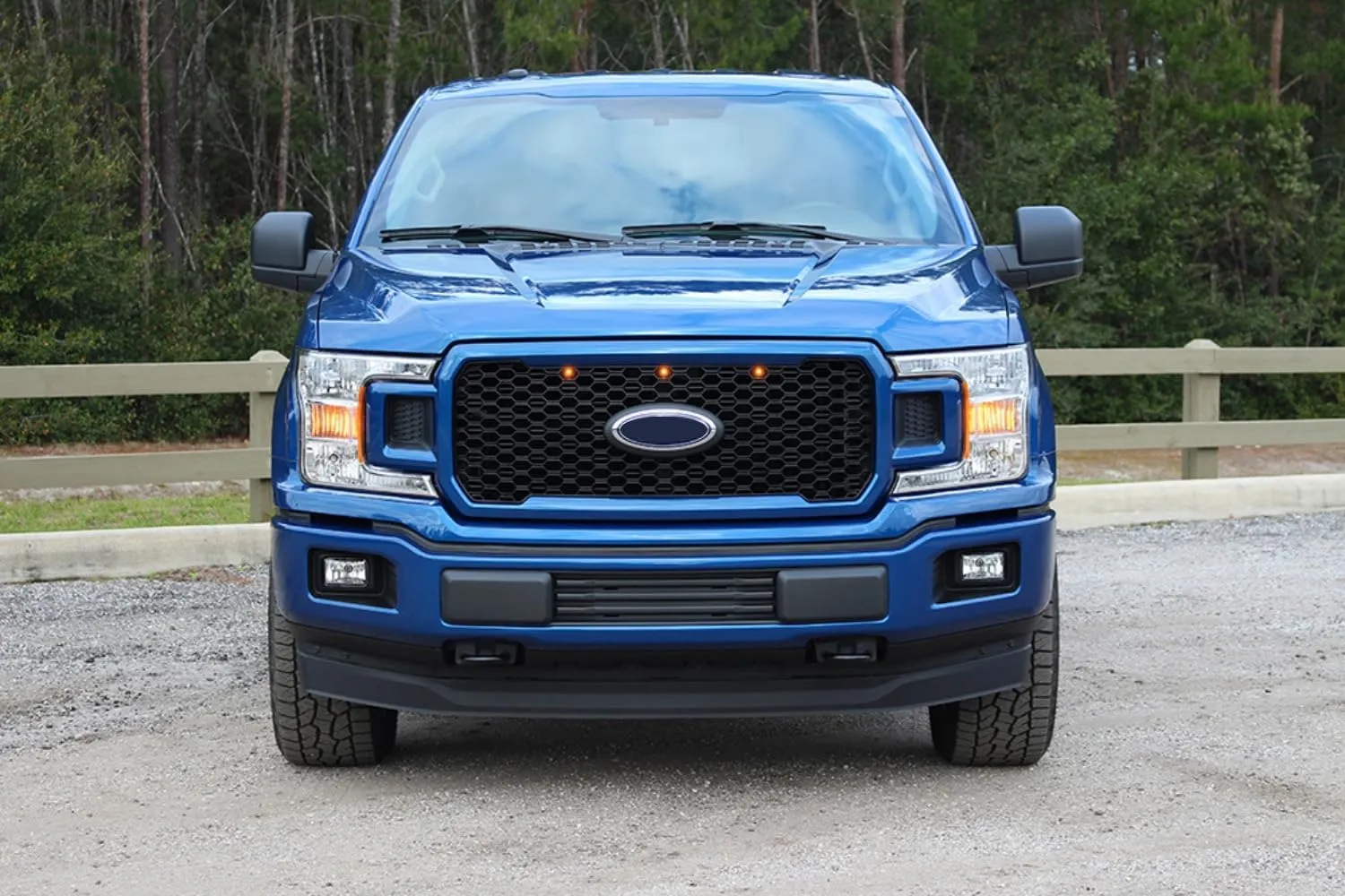 Starkey Products Raptor Style LED Grille Lights Kit (Amber) - Compatible with Ford F-150 (STX, Lariat SE) 2018-2020