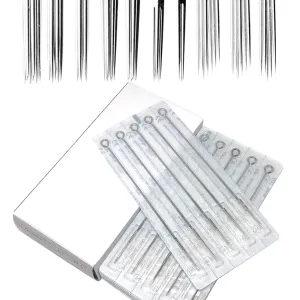 STI Tattoo - 100 pcs Mixed Tattoo Needles 3RL, 5RL, 7RL, 9RL, 5RS, 7RS, 9RS, 5M1, 7M1, 9M1 Disposable & Sterilized for Tattoo Machine,Tattoo kit and Supplies