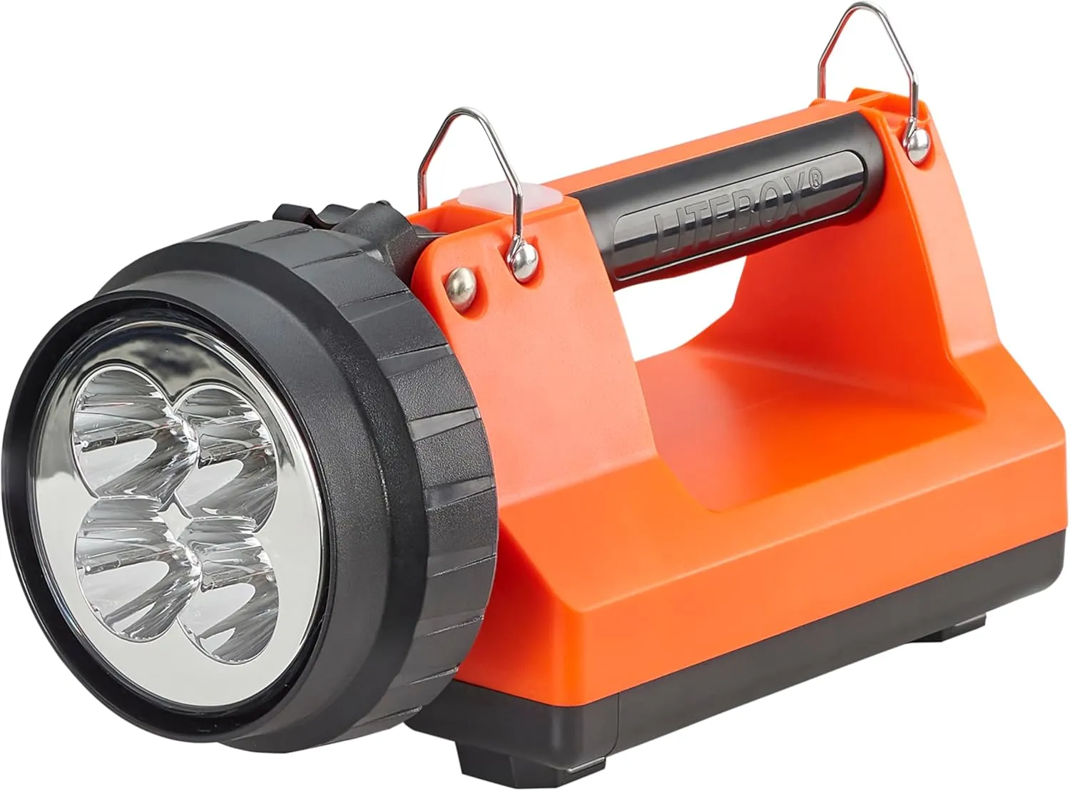 Streamlight 45856 E-Spot LiteBox 1500-Lumen 110000 Candela Rechargeable Spot Beam Lantern with Heavy Duty Shoulder Strap, Without Charger, Orange