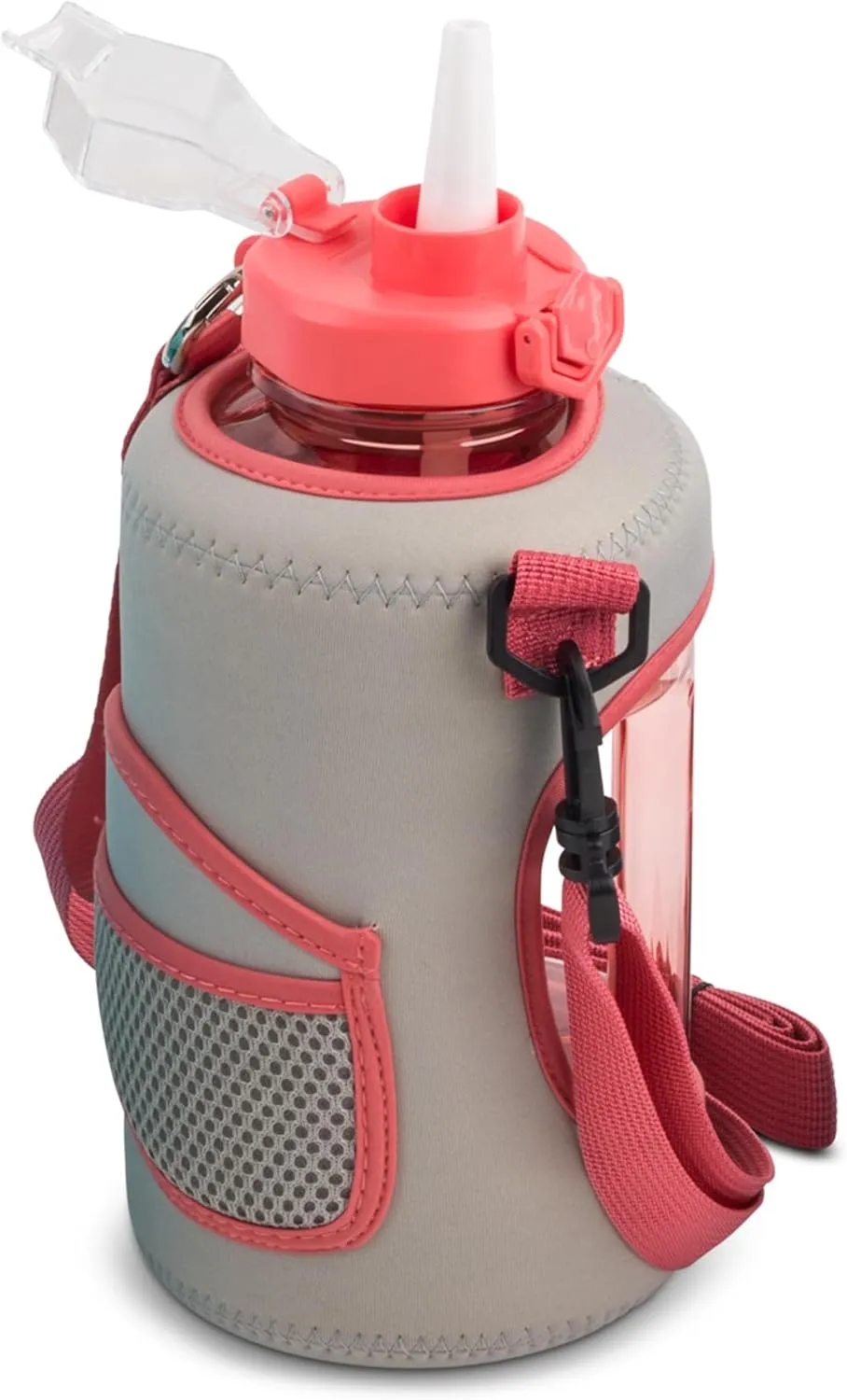 Studio Sport Jug with Neopreme Sleave, Easy-Carry Strap, and Leak-proof Straw Lid - 54 Oz - Lucky