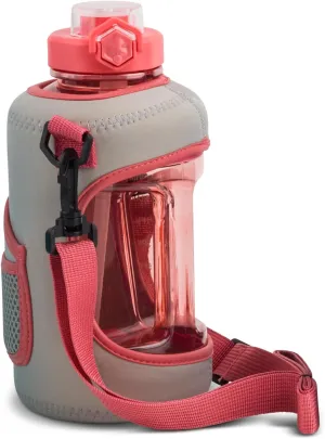 Studio Sport Jug with Neopreme Sleave, Easy-Carry Strap, and Leak-proof Straw Lid - 54 Oz - Lucky