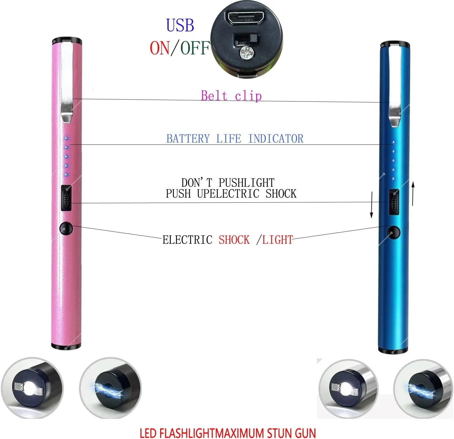 Stun Guns - Empower Women's Safety with a Powerful Self-Defense Device - tasers for Women and Men
