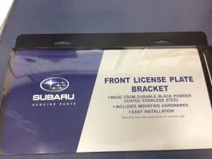 Subaru Genuine Front License Plate Bracket SOA342L171 for 2008-2025 Impreza Legacy Forester Outback Sti WRX Crosstrek Solterra BRZ Ascent